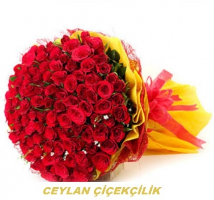 200 Adet Kırmızı Gül Buketi